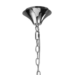 Loewe Pendant 3 Light E14, Polished Chrome With Cream Shades - thumbnail 3