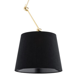 Zakyntos Plus Cylindrical Pendant Ceiling Light Black, Brass Steel - thumbnail 3
