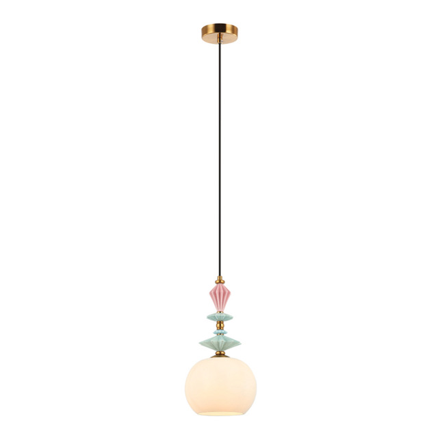 Theros 21cm Slim Pendant Ceiling Light Antique Brass 1xE27 MAX 40W - image 1
