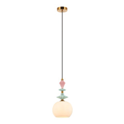 Theros 21cm Slim Pendant Ceiling Light Antique Brass 1xE27 MAX 40W