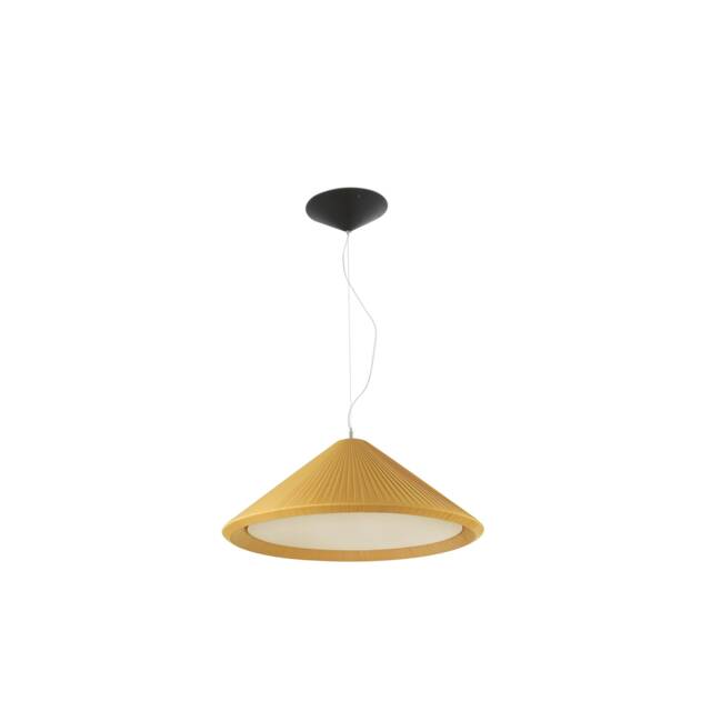 Hue 3 Light Small Dome Ceiling Pendant Yellow, E27 - image 1
