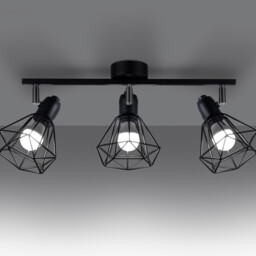 Artemis Ceiling Spotlight Bar Black - thumbnail 3