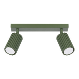 Karbon Minimalist Twin Ceiling Lamp 2 Olive Green