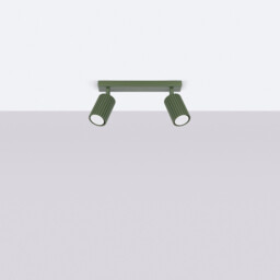 Karbon Minimalist Twin Ceiling Lamp 2 Olive Green - thumbnail 2
