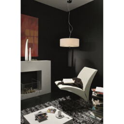 Eve Wall Lamp 2 Light E27, Polished Chrome With Black Oval Shades - thumbnail 3
