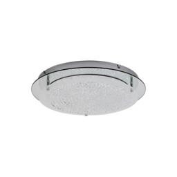 Gino Flush Ceiling, 450mm Round, 24W 2200lm LED 4000K Polished Silver - thumbnail 3