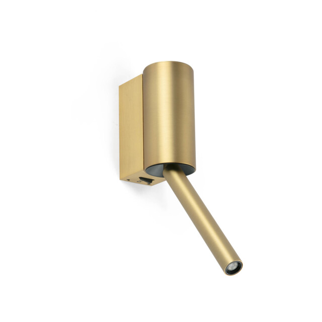 Dante LED Reading Wall Light Satin Gold 3W 2700K - image 1