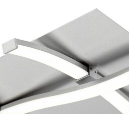 Nur Ceiling 34W LED 3000K, 2600lm, Dimmable Silver, Frosted Acrylic, Polished Chrome - thumbnail 5
