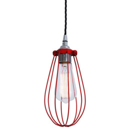 Vox cage Pendant, Chrome, Red - thumbnail 2
