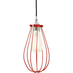 Vox cage Pendant, Chrome, Red - thumbnail 1