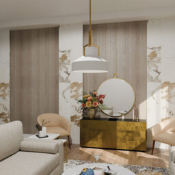 Quoizel Brecken Dome Pendant Ceiling Light Classic Aged Brass and Cased Opal glass Shade 2x E27 - thumbnail 2