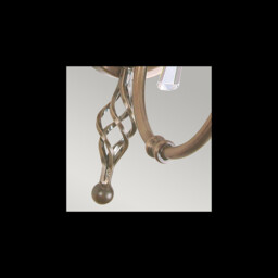 Aegean 1 Light Indoor Candle Wall Light Aged Brass, E14 - thumbnail 3