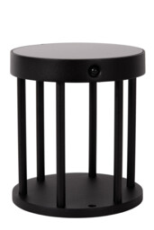 Jackson Bollard light- Solar Ø16cm LED Dim to warm 2850K/3150K IP54 - Day/Night Sensor - Black - thumbnail 3