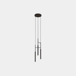 Candle Cluster Pendant Ceiling Light Black LED 11.5W 2700K Phase Cut Dimming - thumbnail 1