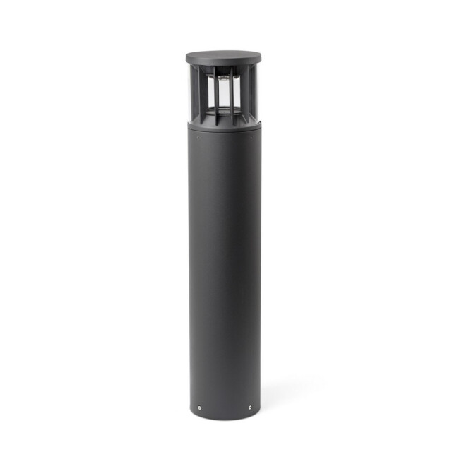 Screen Integrated LED Bollards Outdoor Ground Light Grey, 2700K, IP65 - image 1