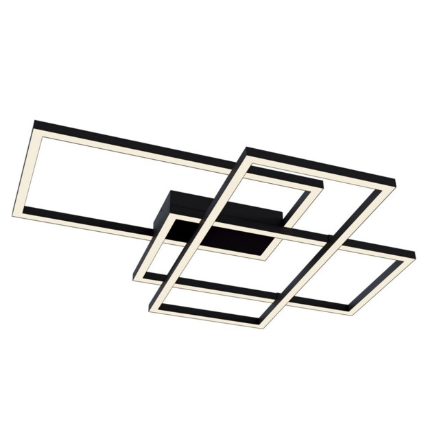 Line Integrated LED Square Ceiling Lamp Black - image 1