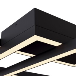 Line Integrated LED Square Ceiling Lamp Black - thumbnail 5