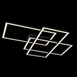 Line Integrated LED Square Ceiling Lamp Black - thumbnail 2