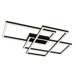 Line Integrated LED Square Ceiling Lamp Black - thumbnail 3