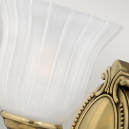 Francoise 1 Light Bathroom Wall Light Burnished Brass IP44, G9 - thumbnail 5