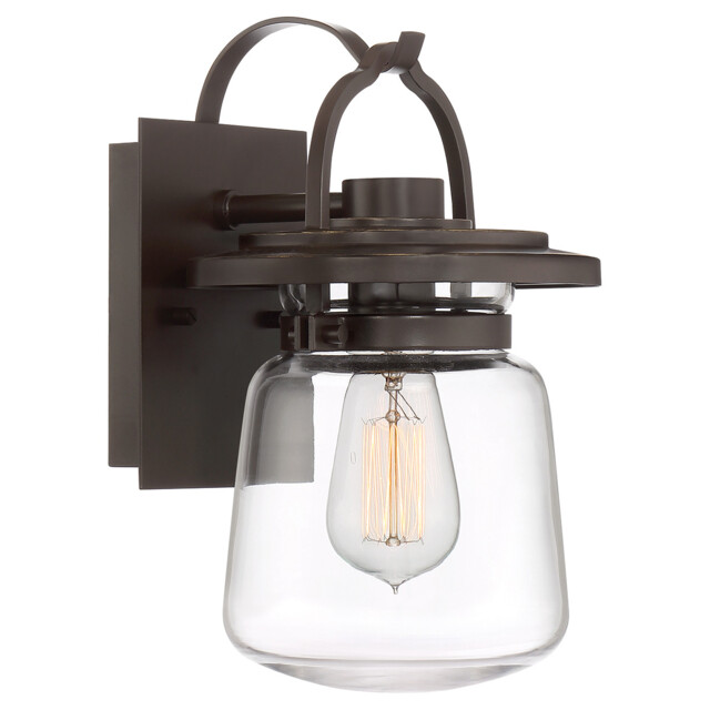 Quoizel Lasalle Outdoor Wall Lantern Western Bronze, IP44 - image 1