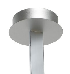 Nur Semi Flush Ceiling 50W LED 3000K, 3900lm, Silver, Frosted Acrylic, Polished Chrome - thumbnail 5