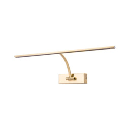 Walton Large 1 Arm Wall Lamp, Picturex, 10W LED, 3000K, 850lm, Antique Brass - thumbnail 5