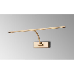 Walton Large 1 Arm Wall Lamp, Picturex, 10W LED, 3000K, 850lm, Antique Brass - thumbnail 3