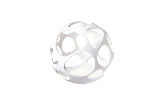 Organica Table Lamp 3 Light E27, Gloss White, Polished Chrome - image 1