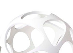 Organica Table Lamp 3 Light E27, Gloss White, Polished Chrome - thumbnail 3