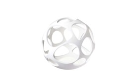Organica Table Lamp 3 Light E27, Gloss White, Polished Chrome - thumbnail 1
