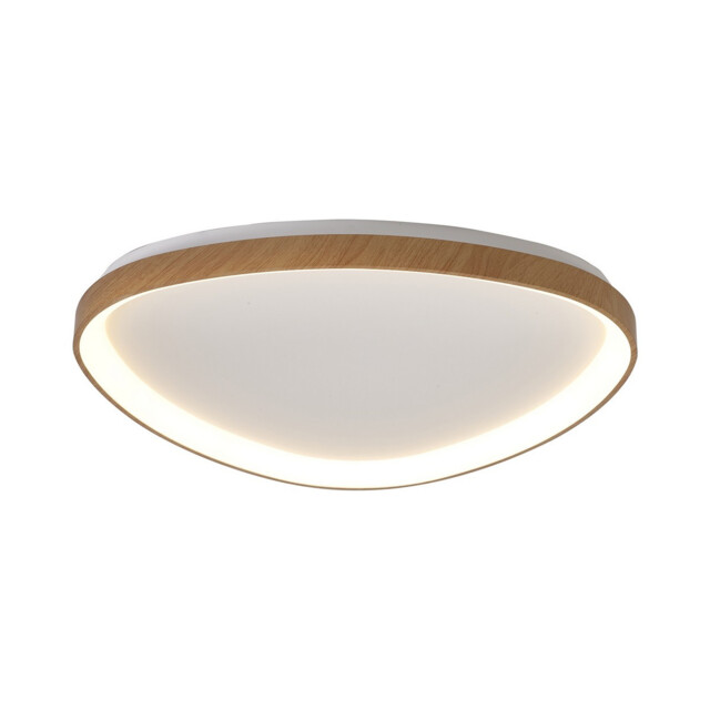 Niseko II Triangular Ceiling 61cm 50W LED, 2700K-5000K Tuneable, 3000lm, Remote Control, Wood, 3yrs Warranty - image 1