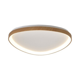 Niseko II Triangular Ceiling 61cm 50W LED, 2700K-5000K Tuneable, 3000lm, Remote Control, Wood, 3yrs Warranty - thumbnail 1