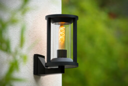 Cadix Modern Wall Light Outdoor - 1xE27 - IP65 - Black - thumbnail 5