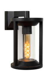 Cadix Modern Wall Light Outdoor - 1xE27 - IP65 - Black - thumbnail 1