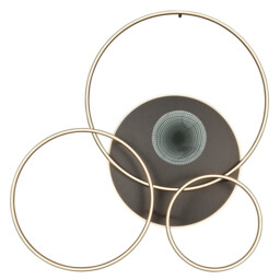 Invertina Semi Flush Ceiling Light Brushed Gold LED 2700/6500K - thumbnail 5