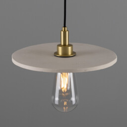 Bog Bathroom Oak, Matte White Striped, Satin Brass, IP44 - thumbnail 2