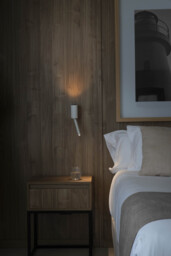 Dante LED Reading Wall Light Matt White 5W/3W 2700K - thumbnail 2