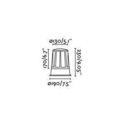 Surat 1 Light Outdoor Pedestal Light Dark Grey IP54, E27 - thumbnail 3