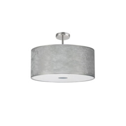 Baymont Polished Chrome 5 Light E27 Drop Flush With 60cm x 22cm Silver Leaf Shade - thumbnail 5