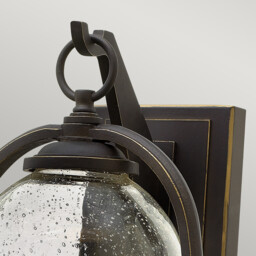 Quincy 1 Light Outdoor Medium Wall Lantern Light Oil Rubbed Bronze IP44, E27 - thumbnail 3