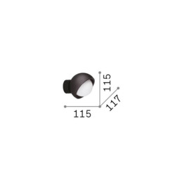 Bloom 12cm Globe Wall Lights Black 1x G9 - thumbnail 2