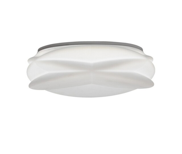 Lascas Flush Ceiling Light 54cm Round 55W LED 3000-6500K Tuneable, 3800lm, Remote ControlWhite - image 1