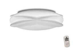 Lascas Flush Ceiling Light 54cm Round 55W LED 3000-6500K Tuneable, 3800lm, Remote ControlWhite - thumbnail 5