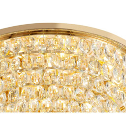 Coniston Flush Ceiling, 12 Light E14, French Gold/Crystal Item Weight: 24.3kg - thumbnail 5