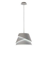 Alboran Dome Ceiling Pendant Small 1x40W (No Inc), Alumimium, Iron - thumbnail 1