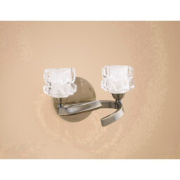Ice Wall Lamp 2 Light G9 Antique Brass - thumbnail 2