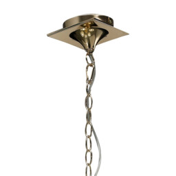 Mara Pendant 5 Light E14, French Gold With Ivory White Shades - thumbnail 3
