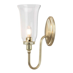 Blake 1 Light Bathroom Wall Light Polished Brass IP44, G9