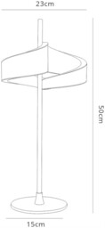Tsunami 2 Light Table Lamp, 12W LED, 3000K, 900lm, Sand White - thumbnail 2